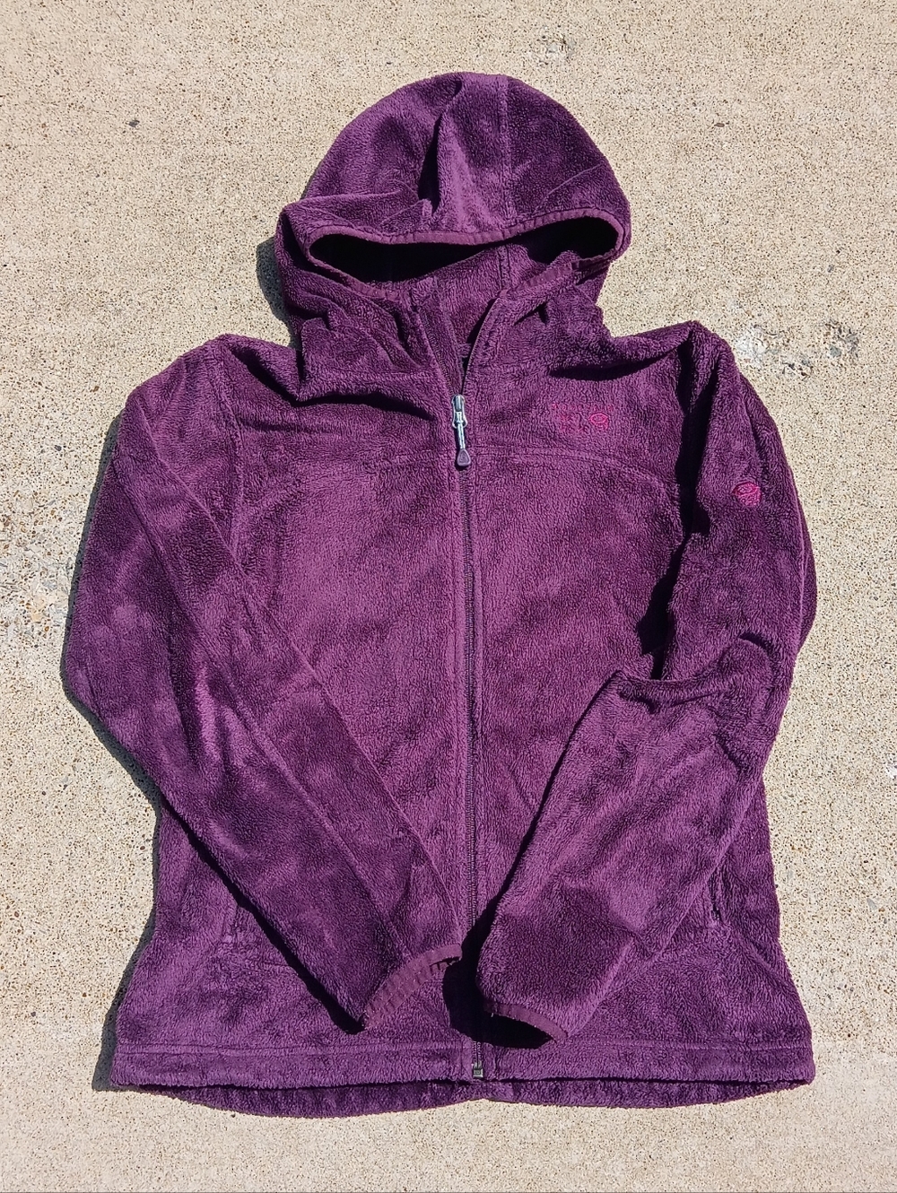 Mountain Hardware Pyxis Fleece Full Zip Jacket SZ M Purple